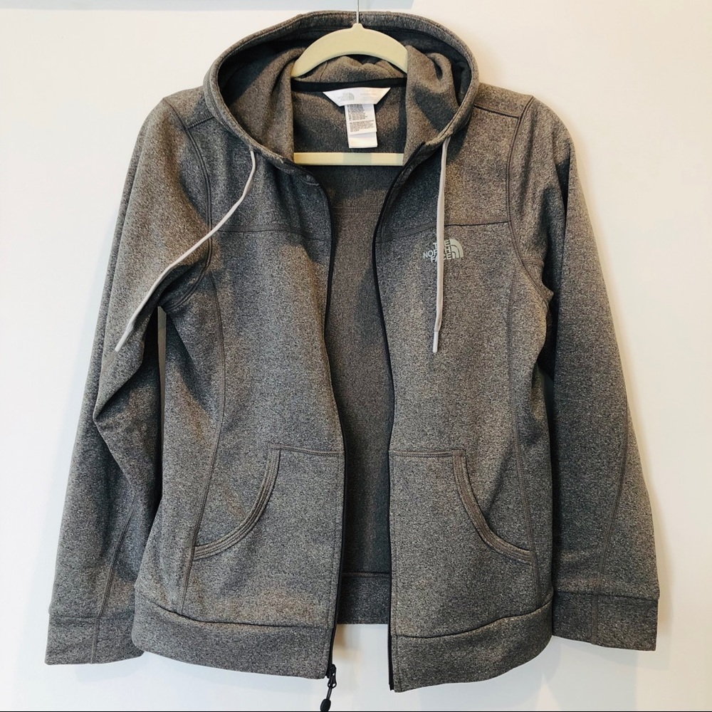 Hard-working North Face gray sweatshirt